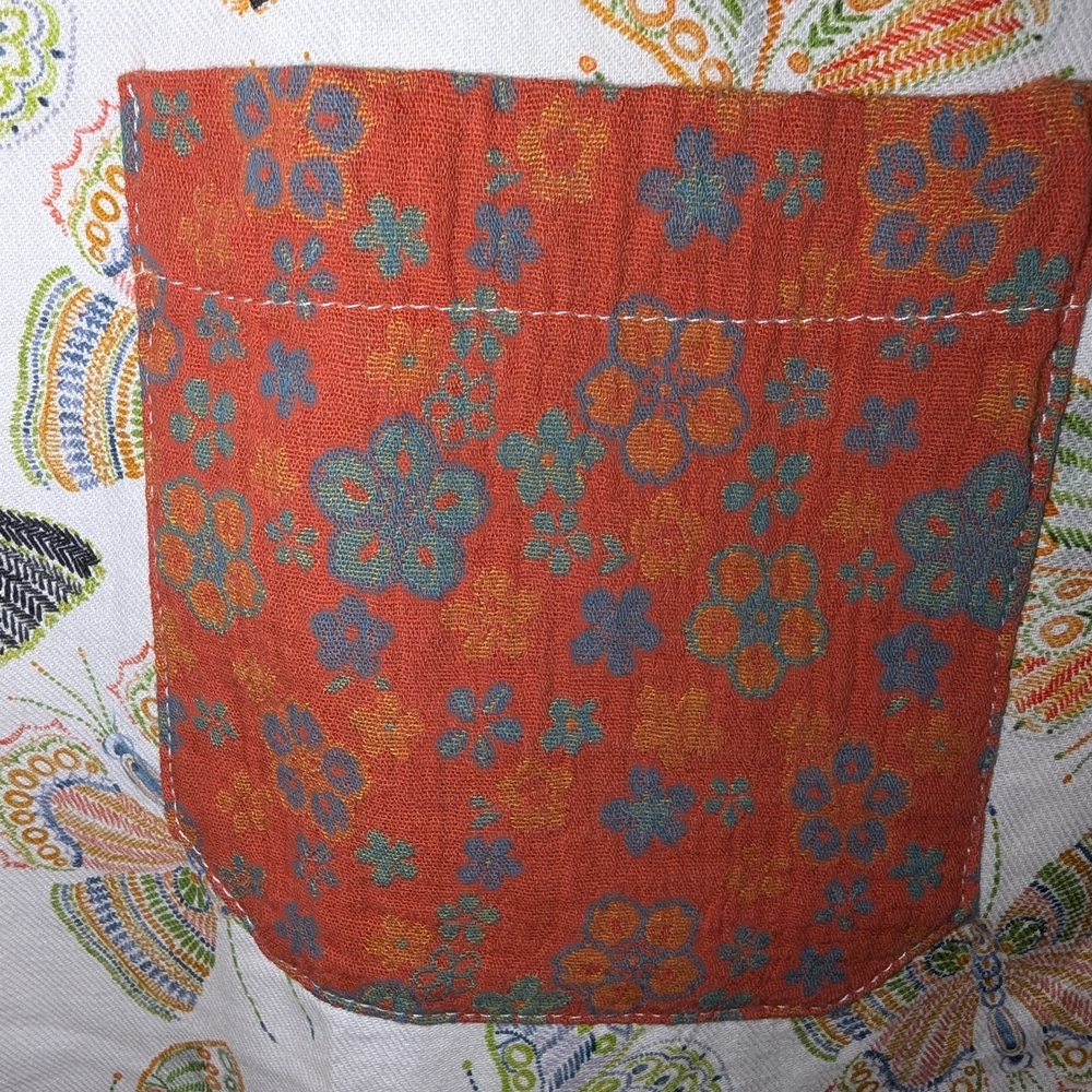 POL Large Butterfly Print Overalls with Pockets - Picture 8 of 16